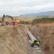 construcción de un colector de aguas