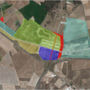 plano aéreo del área industrial de Tordesillas