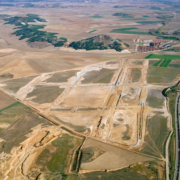 vista aérea del polígono industrial de Magaz