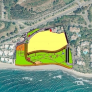 plano aéreo diseño el Ancón de Marbella