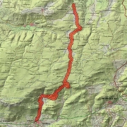 tramo intersección Riofrío- Navalmoral marcado en el mapa